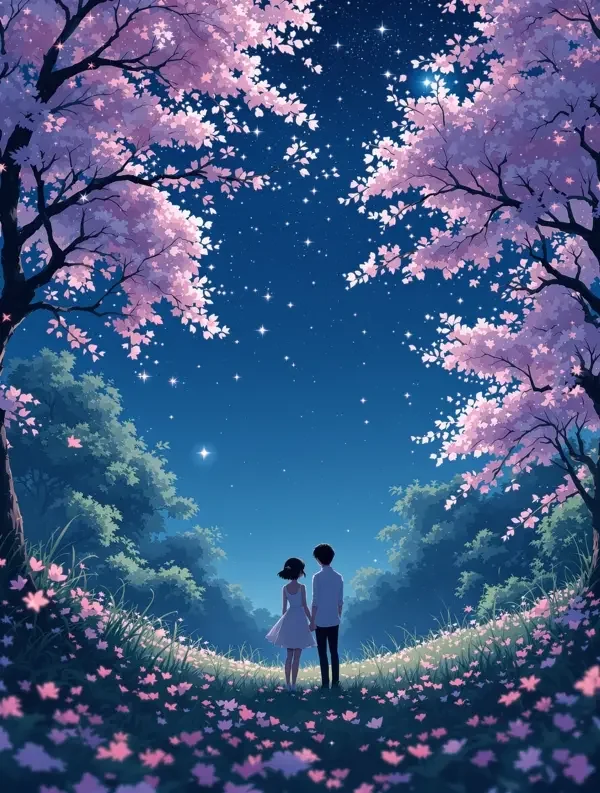 春夜流星 爱情 星空 浪漫 春夜流星